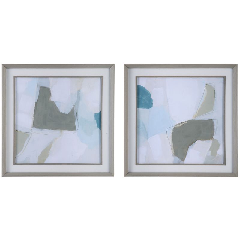 Uttermost - Mist Shapes Framed Prints, Set/2 - 32268