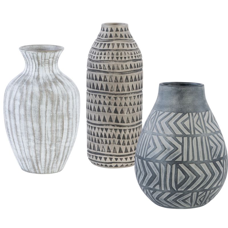 Uttermost - Natchez Geometric Vases (Set of 3) - 17716