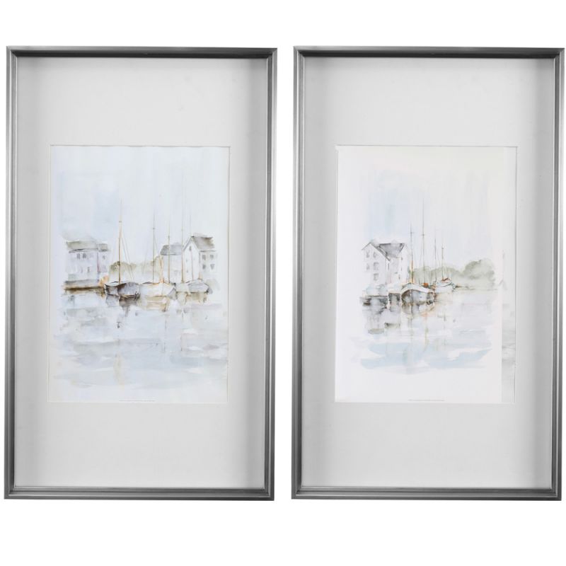 Uttermost - New England Port Framed Prints (Set of 2) - 33714