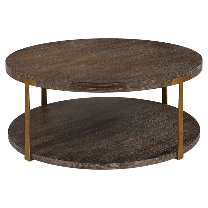 Uttermost - Palisade Round Wood Coffee Table - 25555