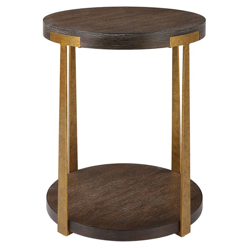 Uttermost - Palisade Round Wood Side Table - 25554