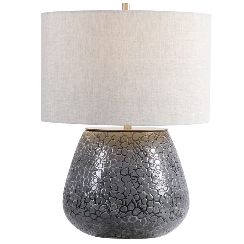 Uttermost - Pebbles Metallic Gray Table Lamp - 28445-1