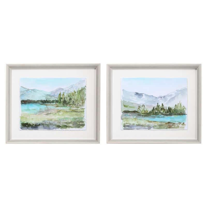 Uttermost - Plein Air Reservoir Watercolor Prints (Set of 2) - 33719