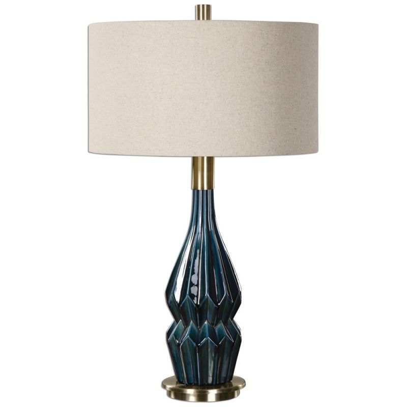 Uttermost - Prussian Blue Ceramic Lamp - 27081-1