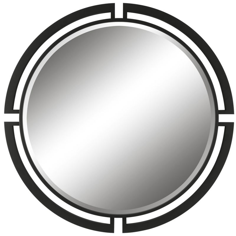 Uttermost - Quadrant Modern Round Mirror - 09878