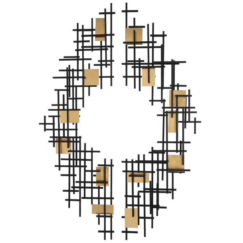 Uttermost - Reflection Metal Grid Wall Decor (Set of 2) - 04305