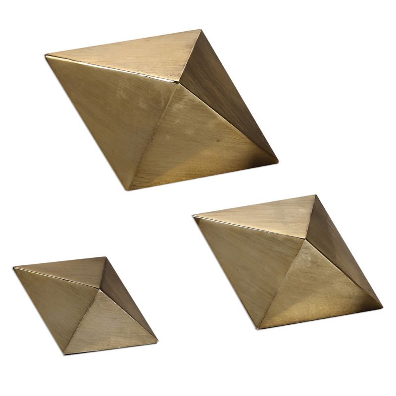 Uttermost - Rhombus Champagne Accents (Set of 3) - 20007