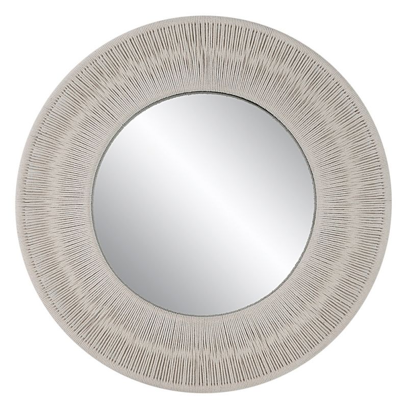 Uttermost - Sailor's Knot White Small Round Mirror - 09824