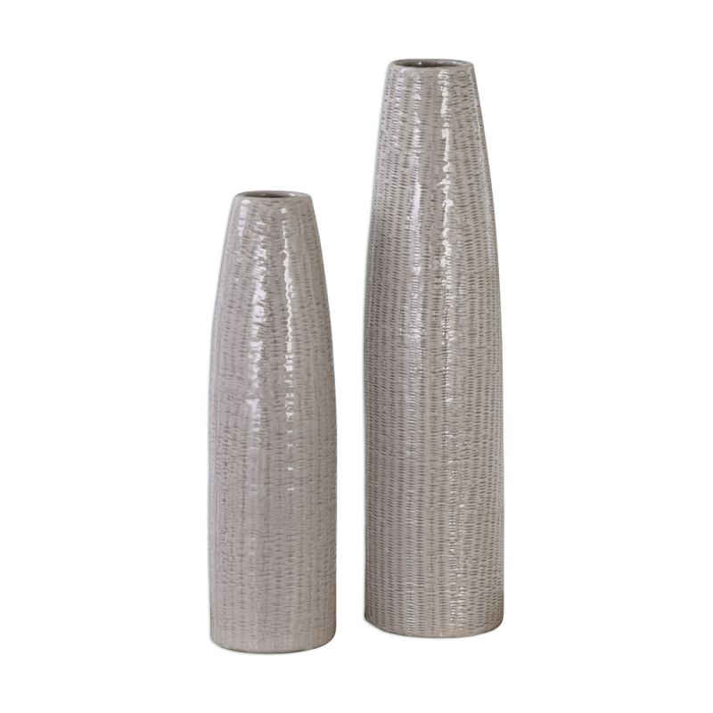 Uttermost - Sara Textured Ceramic Vases (Set of 2) - 20156