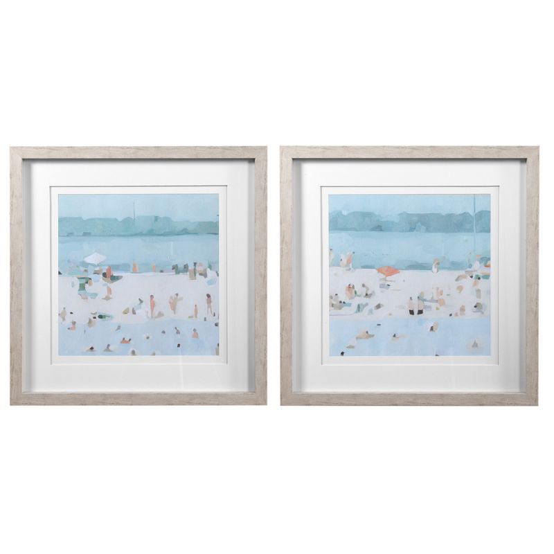 Uttermost - Sea Glass Sandbar Framed Prints, Set/2 - 33695