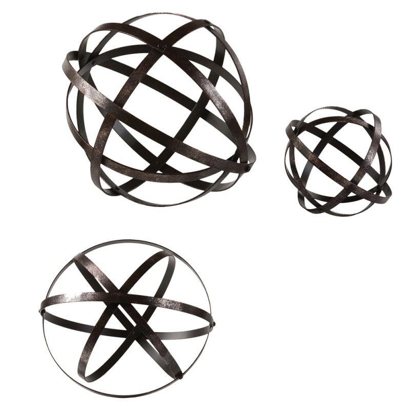 Uttermost - Stetson Bronze Spheres Set of 3 - 19975