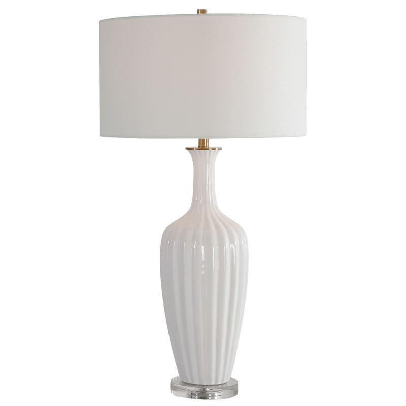 Uttermost - Strauss White Ceramic Table Lamp - 28374-1