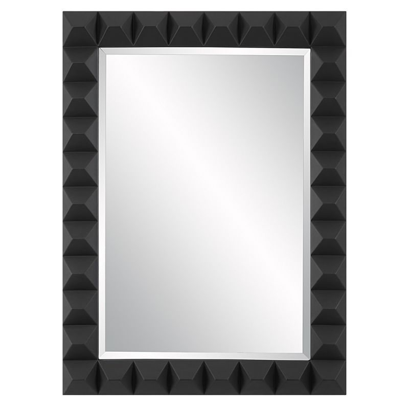 Uttermost - Studded Black Mirror - 09941