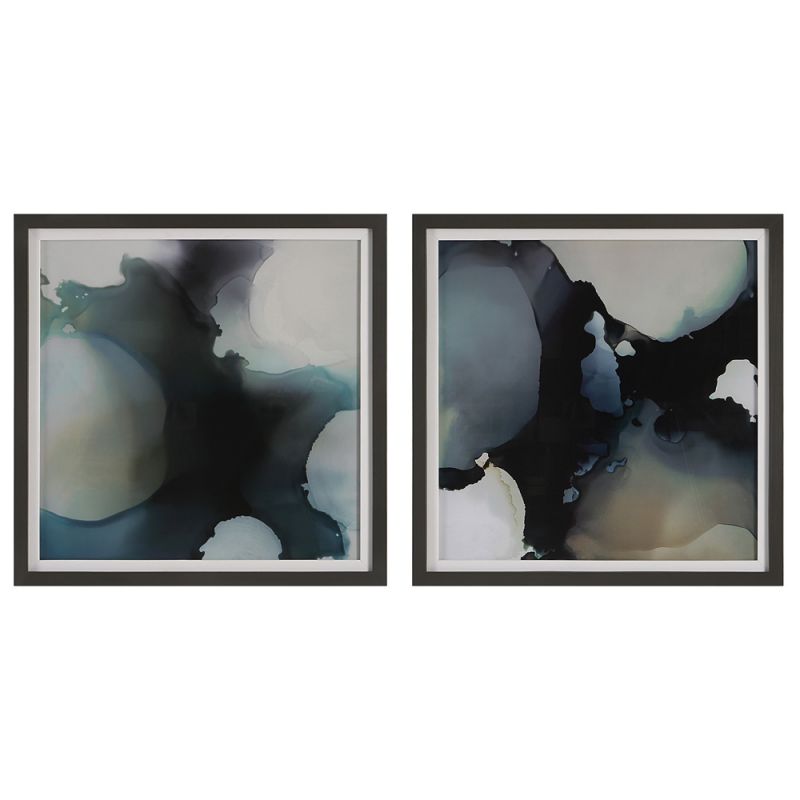 Uttermost - Telescopic Abstract Framed Prints, Set/2 - 41458