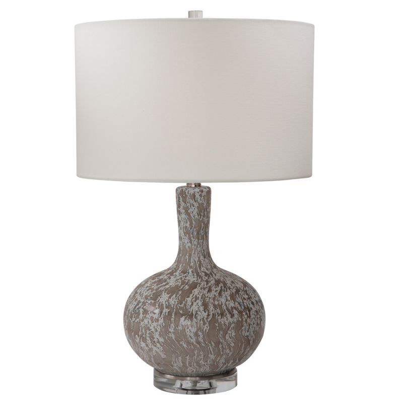 Uttermost - Turbulence Distressed White Table Lamp - 28483-1