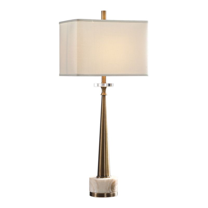 Uttermost - Verner Tapered Brass Table Lamp - 29616-1