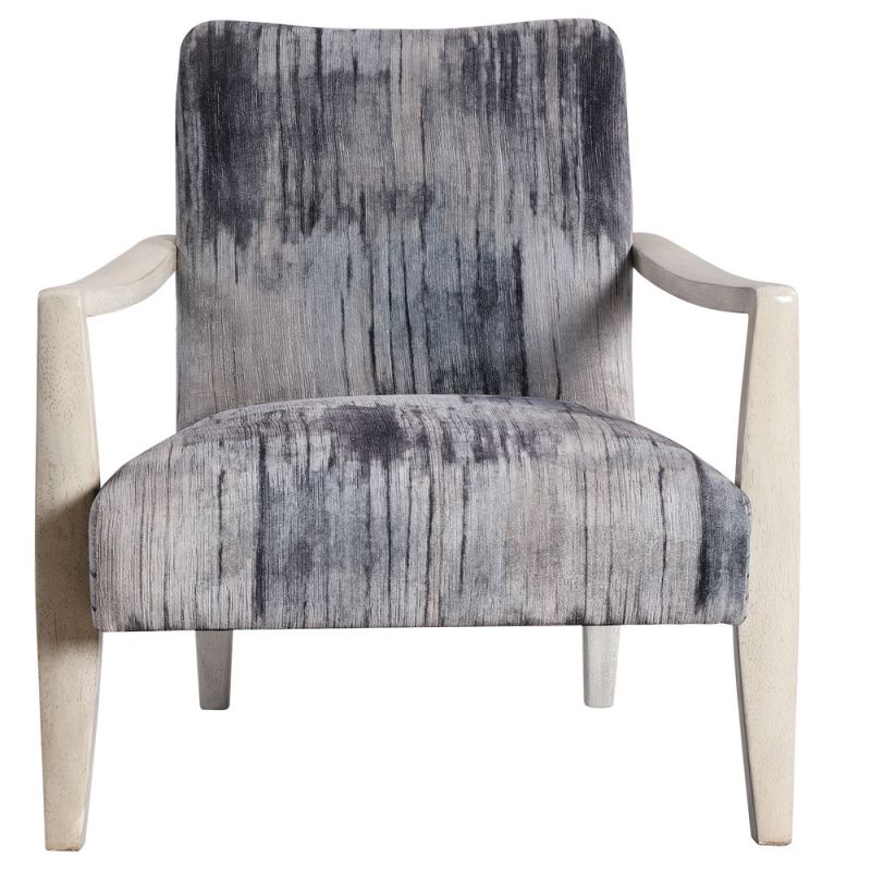 Uttermost - Watercolor Gray Chenille Accent Chair - 23587