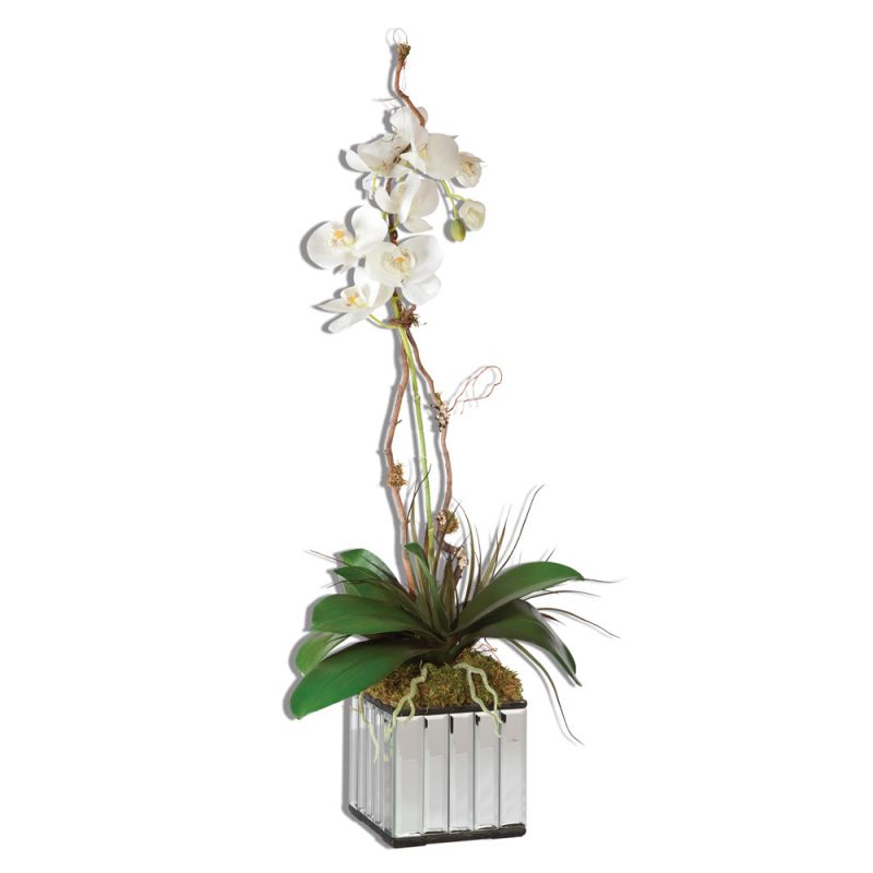 Uttermost - White Kaleama Orchids - 60122