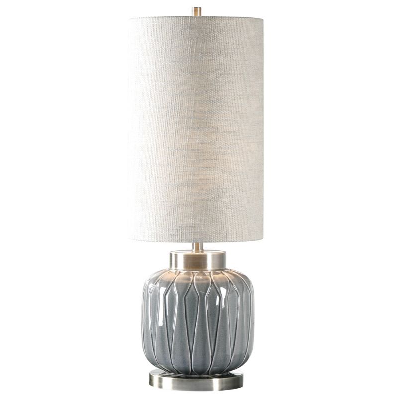 Uttermost - Zahlia Aged Gray Ceramic Lamp - 29559-1