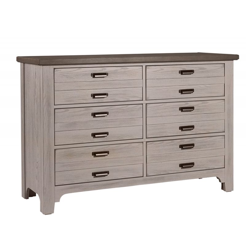 Vaughan Bassett - Bungalow Double Dresser with 6 Drawers in Dover Grey/Folkstone - 741-001