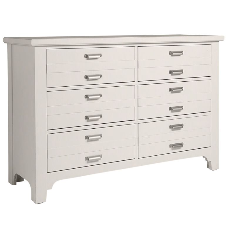 Vaughan Bassett - Bungalow Double Dresser with 6 Drawers in Lattice - 744-001