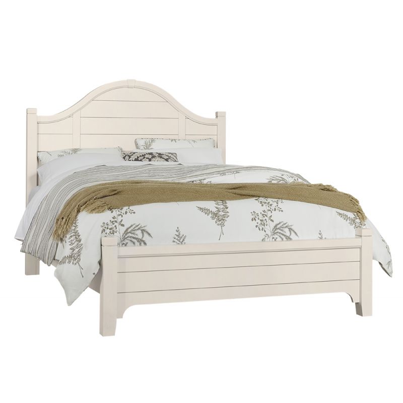 Vaughan Bassett - Bungalow Full Arched Bed in Lattice White - 744-552-255-911