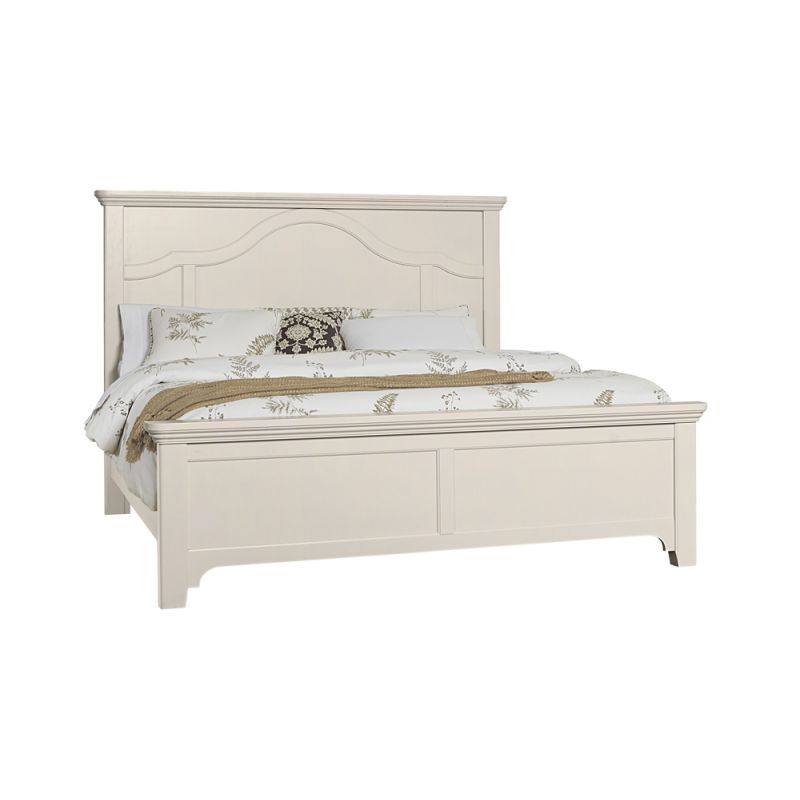 Vaughan Bassett - Bungalow Queen Mantel Bed in Lattice White - 744-559-955-922