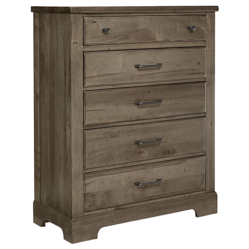 Vaughan Bassett - Cool Rustic Chest with 5 Drawers in Stone Grey - 172-115