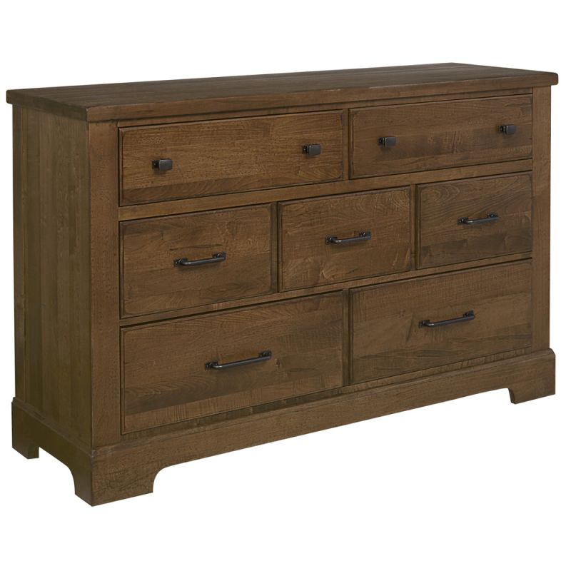 Vaughan Bassett - Cool Rustic Dresser with 7 Drawers in Amber - 174-002