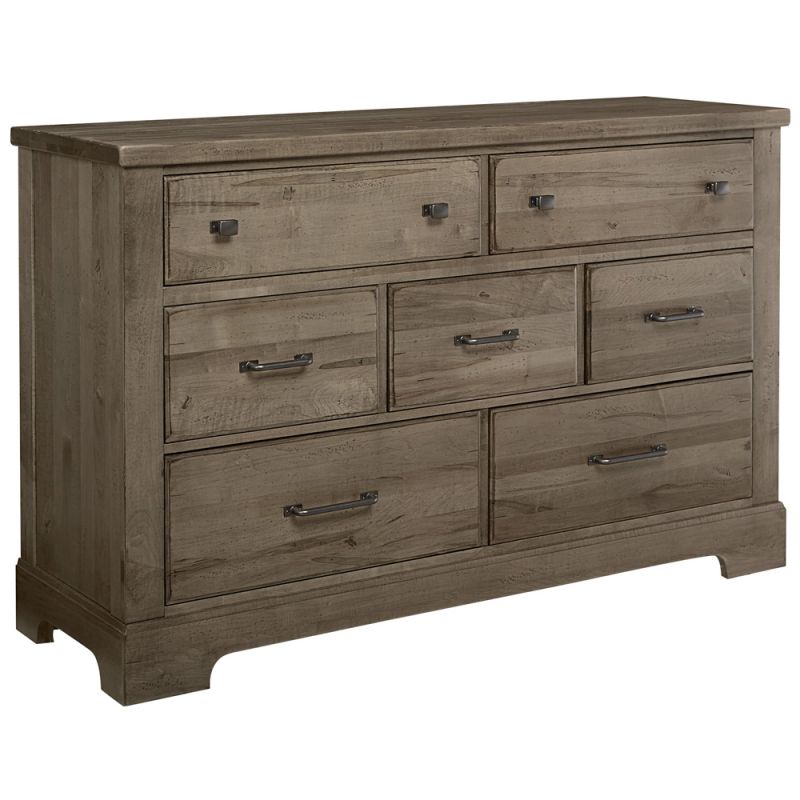 Vaughan Bassett - Cool Rustic Dresser with 7 Drawers in Stone Grey - 172-002