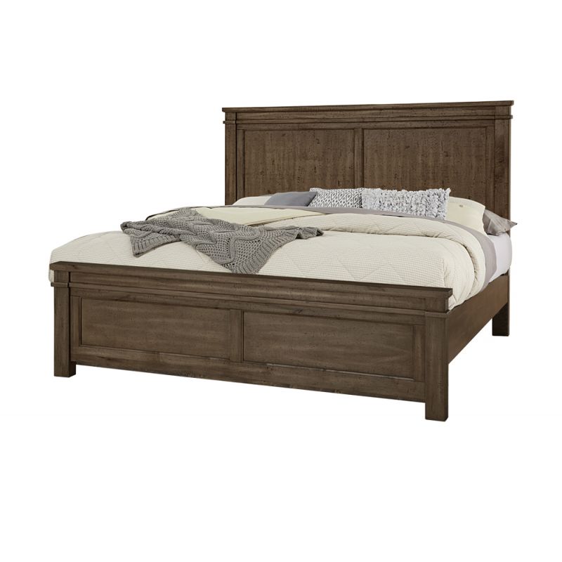 Vaughan Bassett - Cool Rustic King Mansion Bed in Mink - 170-661-166-933-MS2