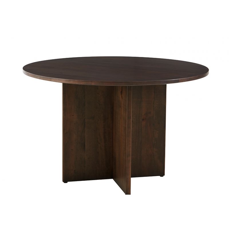 Vaughan Bassett - Crafted Cherry - Artisan and Post 48 Inch Round Table W/ Wood Base - 150-048-148