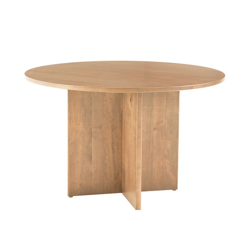 Vaughan Bassett - Crafted Cherry - Artisan and Post 48 Inch Round Table W/ Wood Base - 154-048-148