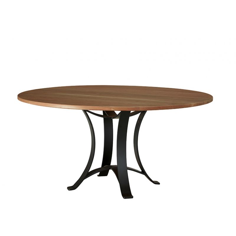 Vaughan Bassett - Crafted Cherry - Artisan and Post 60 Inch Round Table W/ Metal Base - 151-060-200