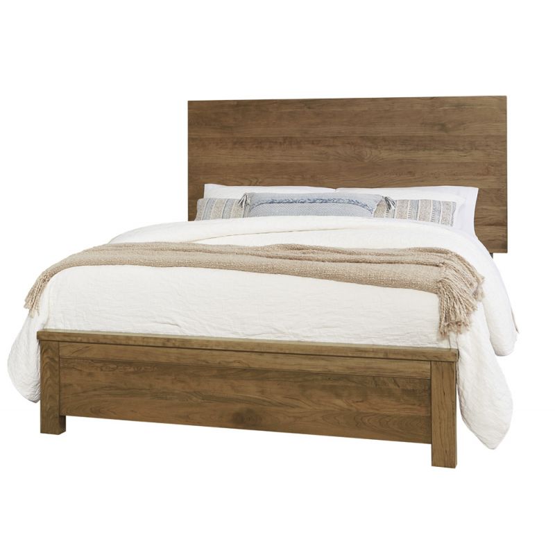 Vaughan Bassett - Crafted Cherry - Artisan and Post Cal King Plank Bed - 151-669-966-944-MS2