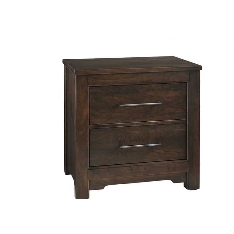 Vaughan Bassett - Crafted Cherry - Artisan and Post Night Stand With 2 Drawers - 150-227