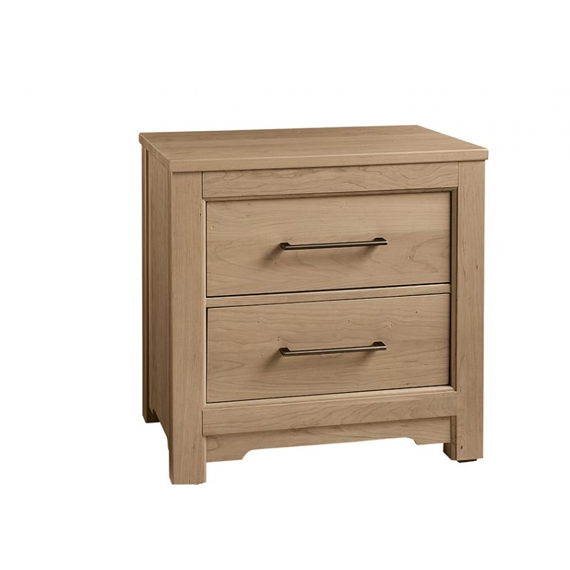 Vaughan Bassett - Crafted Cherry - Artisan and Post Night Stand With 2 Drawers - 154-227