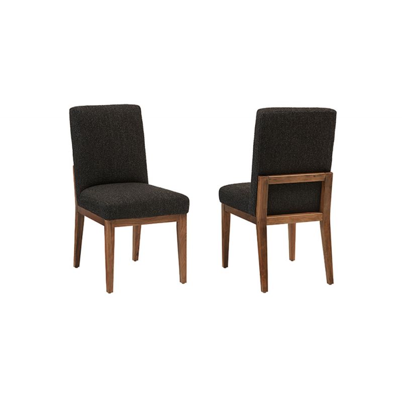 Vaughan Bassett - Crafted Cherry - Artisan and Post Uph Side Chair in Black Fabric (Set of 2) - 151-030E