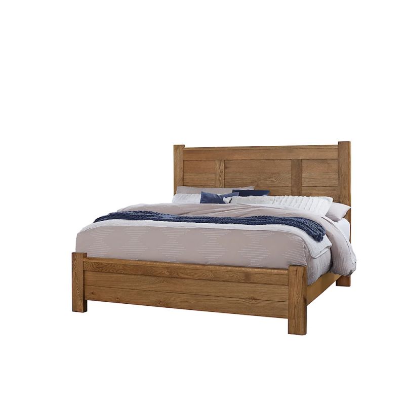 Vaughan Bassett - Crafted Oak - LMCo Home Ben Cal King Poster Bed - 790-668-866-944-MS1