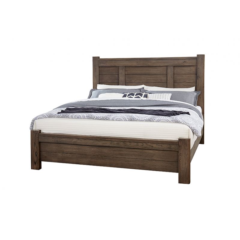 Vaughan Bassett - Crafted Oak - LMCo Home Ben'S Queen Poster Bed - 793-558-855-922