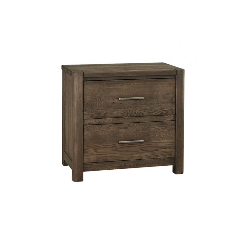 Vaughan Bassett - Crafted Oak - LMCo Home Nightstand With 2 Drawers - 793-227