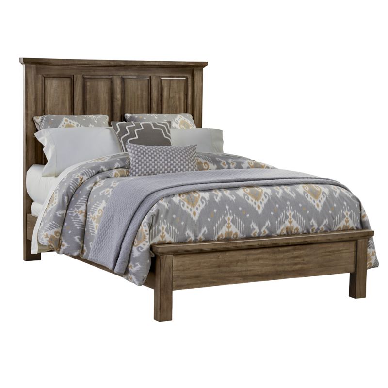 Vaughan Bassett - Maple Road King Mansion Bed With Low Profile Footboard in Maple Syrup - 117-669-966-733-MS2