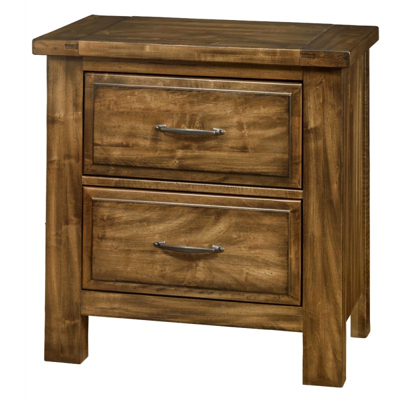 Vaughan Bassett - Maple Road Night Stand with 2 Drawers in Antique Amish - 118-227