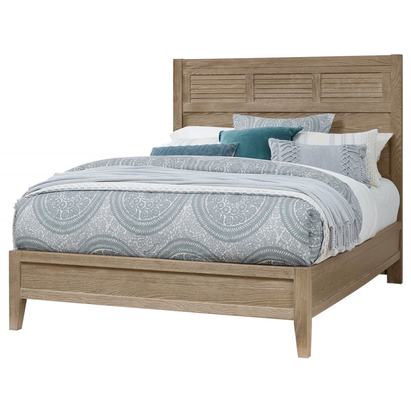 Vaughan Bassett - Passageways California King Louvered Bed With Low Profile Footboard in Deep Sand - 141-667-766-844-MS2