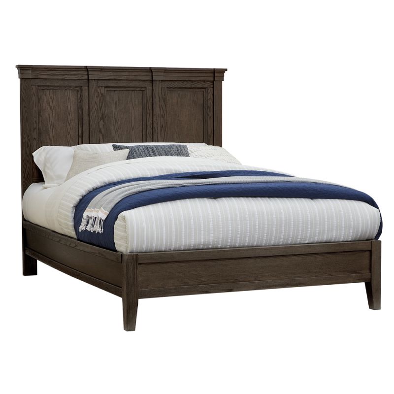 Vaughan Bassett - Passageways King Mansion Bed With Low Profile Footboard in Charleston Brown - 140-669-766-833-MS2