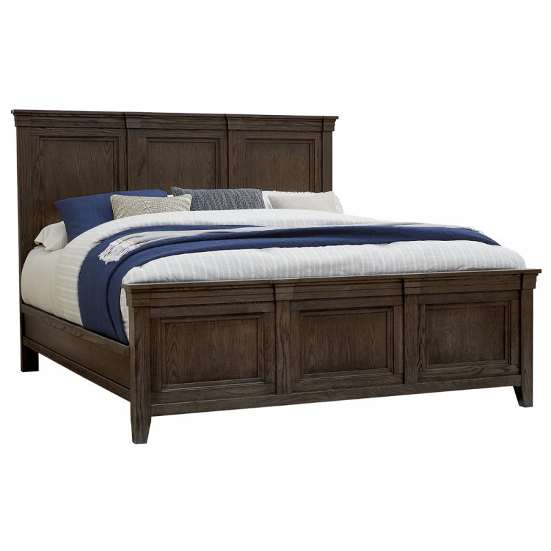 Vaughan Bassett - Passageways King Mansion Bed With Mansion Footboard in Charleston Brown - 140-669-966-833-MS2