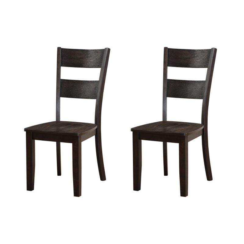 Wallace & Bay - Boyer Dining Chair with Solid Wood Seats And Ladder Back, - (Set of 2) - WBD1721