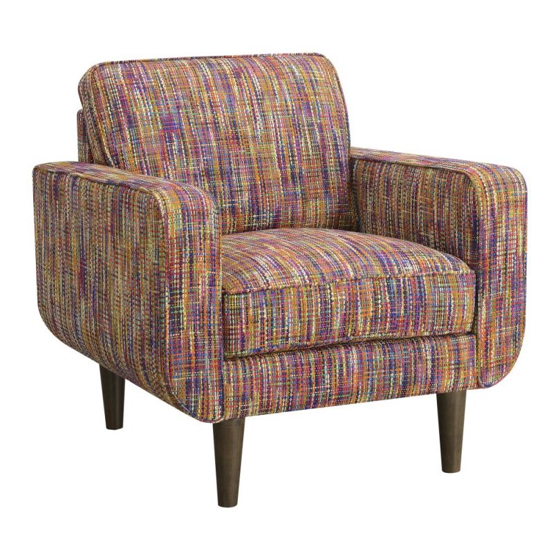 Wallace & Bay - Holland Confetti Accent Chair with Textured Upholstery And Wood Legs - U510412