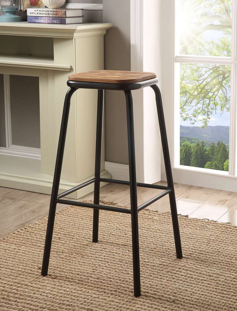 Acme Furniture Scarus Bar Stool Set, Zaire Counter Stool