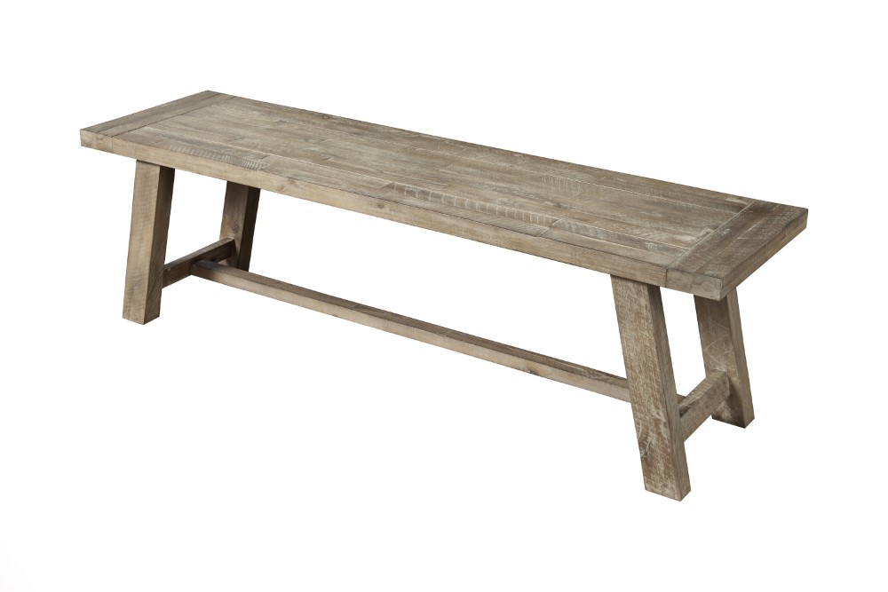 Alpine Furniture - Newberry Bench, Weathered Natural - 2068-03